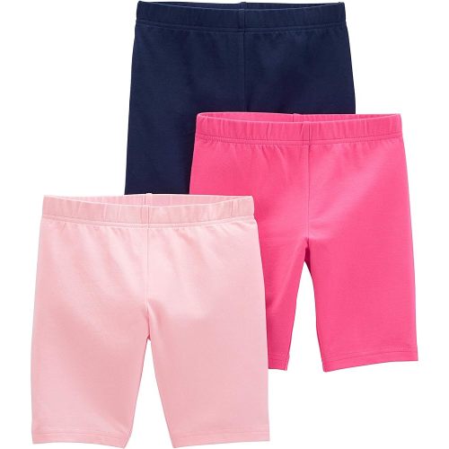 Simple Joys by Carter's Babies, Toddlers, and Girls' Bike Shorts, Pack of 3