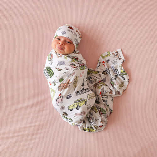 Friends Swaddle Beanie Set