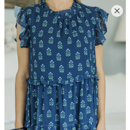 NURSING COLLECTION: What It Means Navy Medallion Dress