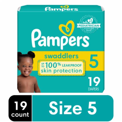Pampers Swaddlers Baby Diapers Size 5 (27+ lbs) - 19 count