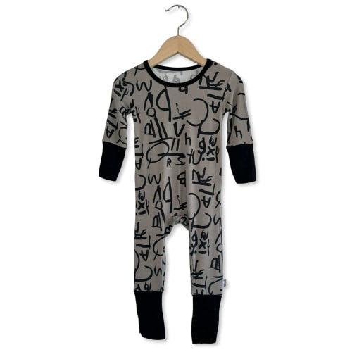Caden's Alphabet for Autism Day to Night Romper (0-3 months)