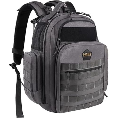 HighSpeedDaddy Diaper Bag Backpack with Diaper Changing Mat - Waterproof Military-Grade Baby Travel Bag - Spacious Design for Moms and Dads on the Go with Toddlers Baby Bag - Gunmetal Gray