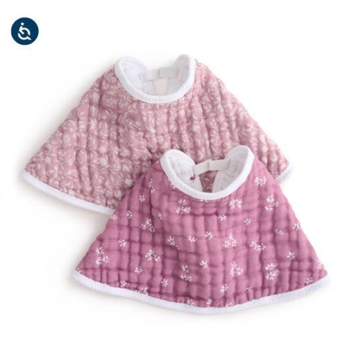 aden + anais Organic Cotton Muslin Oversized Burpy Bib in Heritage Floral