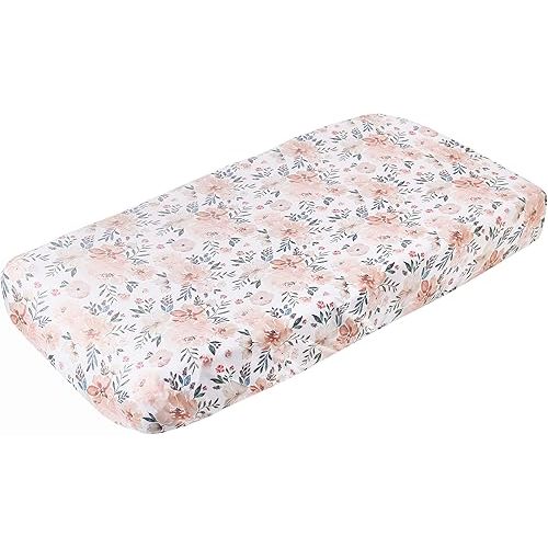Copper Pearl Premium Knit Changing Pad Cover Soft, Universal Fit for All Standard Diaper Changing Pads, Autumn