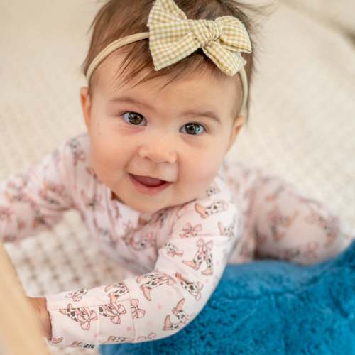 Cowhide Boots Bows Convertible Romper