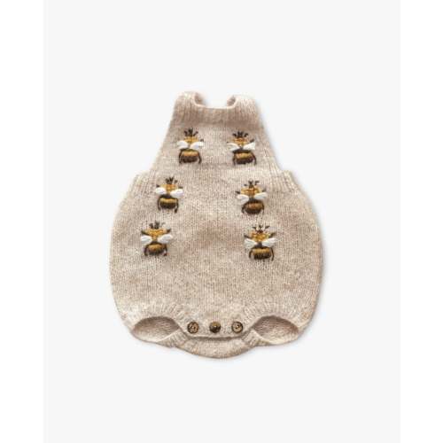 Bee romper | wheat