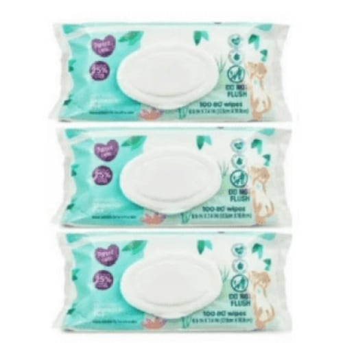 Parent Choic Fragrance-Free Baby Wipes, 100 Count (3 Pack)- Total 300 Count