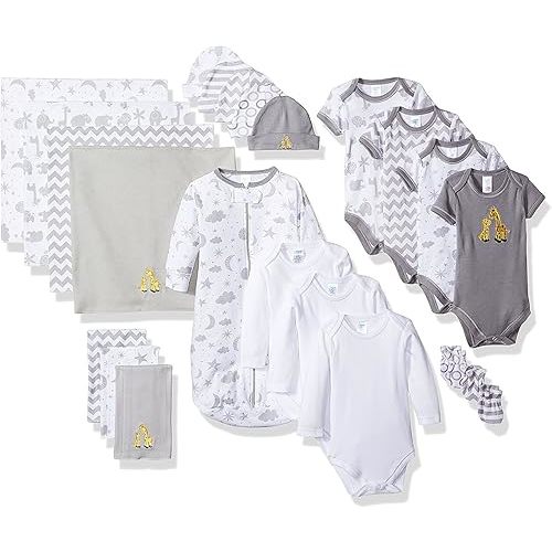 Spasilk Baby Essential 23 Piece Layette Set for Newborns and Infants, 0-6 Months
