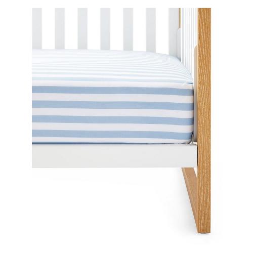 Beach Club Stripe Crib Sheet | Serena and Lily