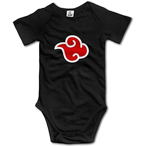 Funny Akatsuki Symbol Parody Baby Unisex Onesie Short Sleeve Bodysuit Romper Creeper