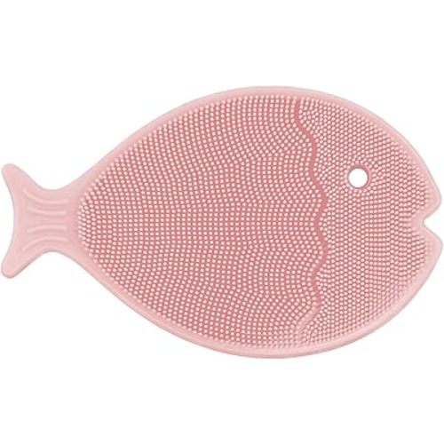 Innobaby Bathin Smart Silicone Cradle Cap Brush for Baby, Essential for Dry Skin & Eczema, Silicone Scrubber & Gentle Exfoliator with Suction Handle, Quick Dry Food Grade Silicone, Pink