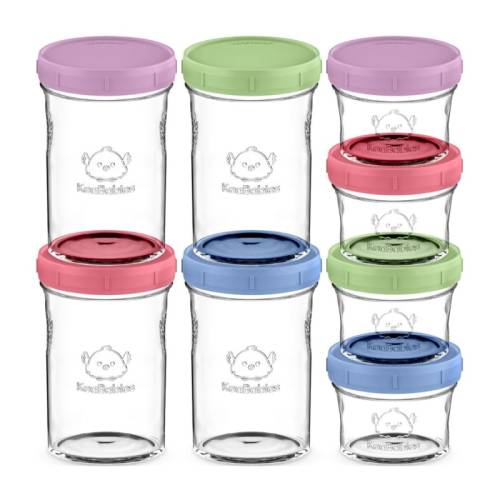 Glass Baby Food & Snack Storage Containers