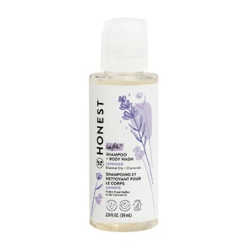 The Honest Company Calm Shampoo + Body Wash - Travel Size - Lavender- 2 fl oz