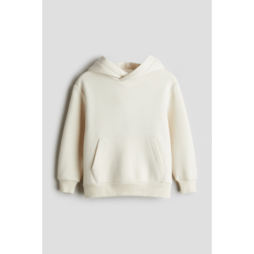 BRUSHED-INSIDE HOODIE, Light Beige - size 2T (1.5-2Y)