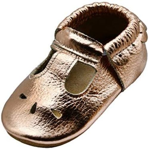 iEvolve Baby Leather Shoes Soft First Walker Shoes Crib Shoes Moccasins for Toddlers