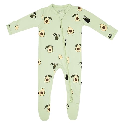 KYTE BABY Unisex Zipper Closure Footies, Rayon Made From Bamboo, 0-24 Months