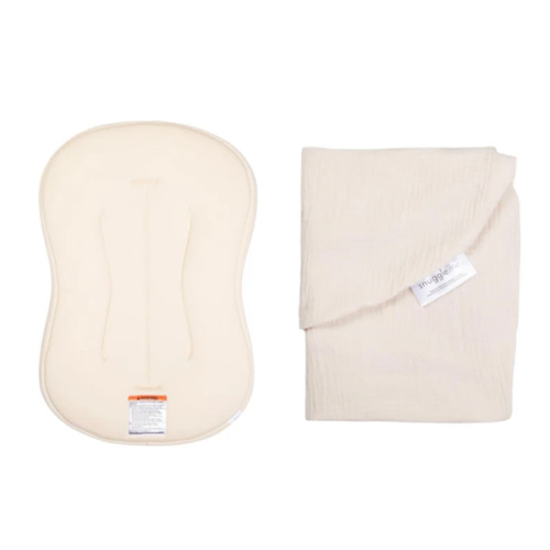 Lounger Curve + Muslin Cover Set | Natural