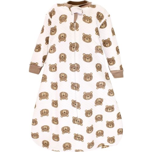 Hudson Baby Unisex Baby Premium Quilted Long Sleeve Sleeping Bag and Wearable Blanket