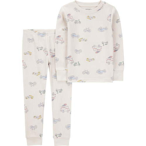 Carter's Child of Mine Toddler Thermal Pajama Set, 2-Piece, Sizes 12M-5T, Soft Cotton Blend