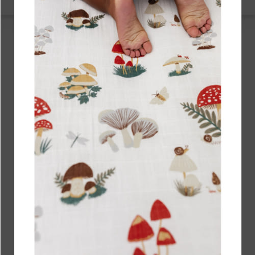 Mushroom Crib Sheet