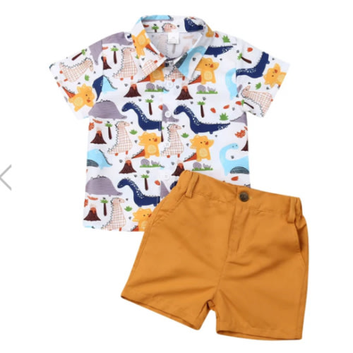DINOSAUR LAND Summer Outfit - Hazel & Bo