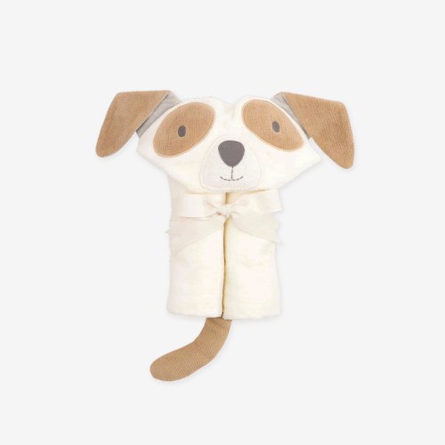 Tan Puppy Hooded Baby Bath Wrap – Elegant Baby