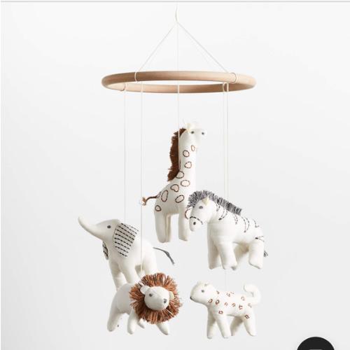 Safari Animals Baby Nursery Mobile