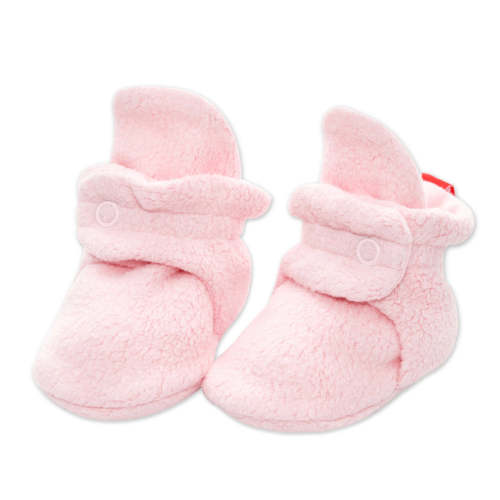 Cozie Fleece Baby Bootie - Baby Pink