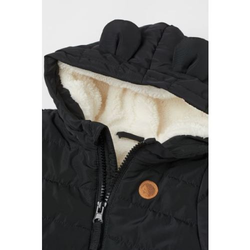 Padded Snowsuit - Black - Kids | H&M US