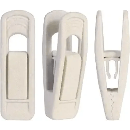 Velvet Hangers - Strong Finger Clips for Thin Pants (20pc, Beige)