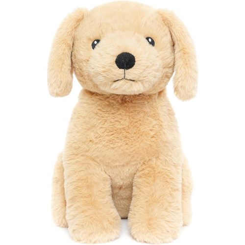 Golden Retriever Labrador Stuffed Animal Puppy Plush Toy with Embroidered Eyes for Babies, Boys, Girls, Kids - No Hard Parts, 12 inches