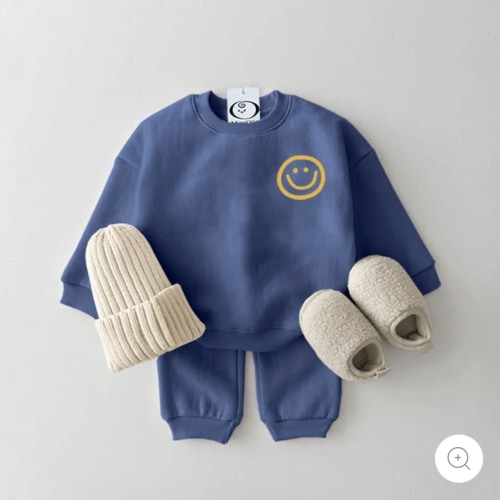 Baby 2-Piece Simple Cute Smile Set