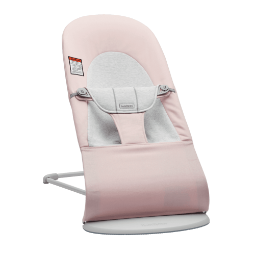 Bouncer Balance Soft: Light pink/Gray - Cotton/Jersey