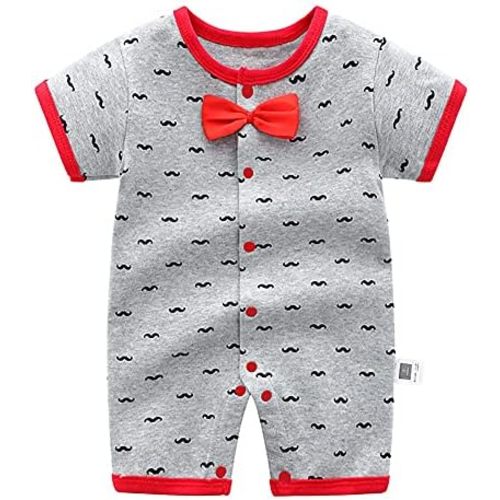 Simplee kids Baby Boy Outfits Short Sleeve Clothing Set Print Cartoon Baby Summer Romper