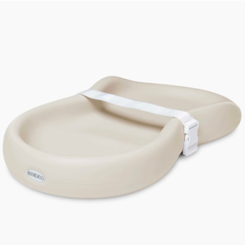 Keekaroo Peanut Changer Baby Vanilla– The Original Made in USA Easy-to-Clean Changing pad and The only Shell Over Foam, Fully Water Repellant