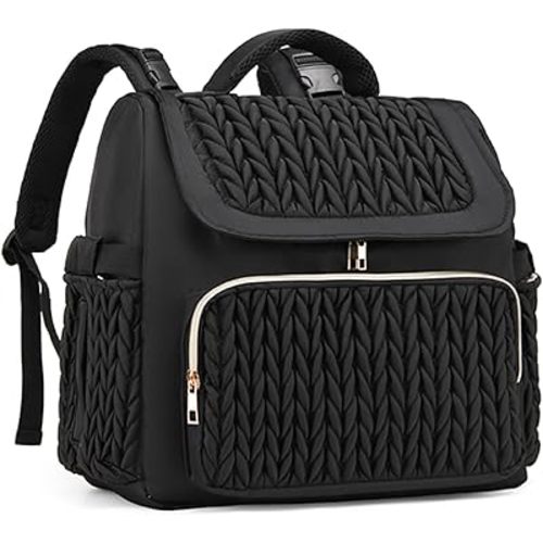Diaper Bag Backpack,Baby Bag with Changing Pad,Travel Waterproof Diaper Bag Tote,Newborn Essentials Must Haves, Shower Gifts for boys & Girls, Black
