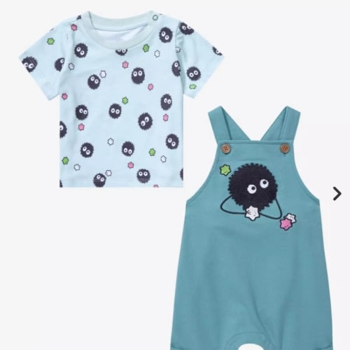 Studio Ghibli Spirited Away Soot Sprite Infant Overall Set - BoxLunch Exclusive | BoxLunch