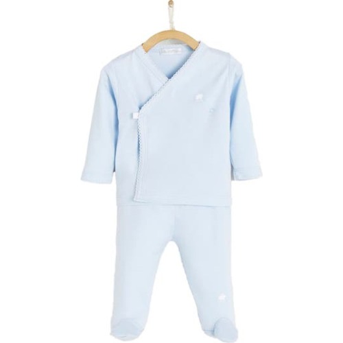 Logo Kimono & Pants Set, Newborn