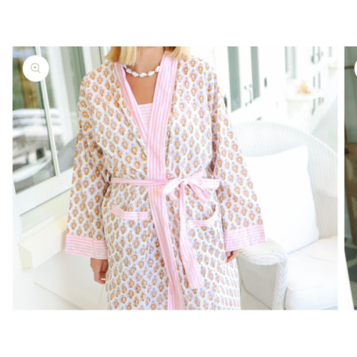Bathrobe in Spring Sorbet - Long