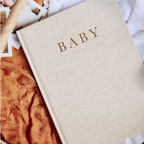 Birth To Five Years Baby Journal - Oatmeal - Write To Me US