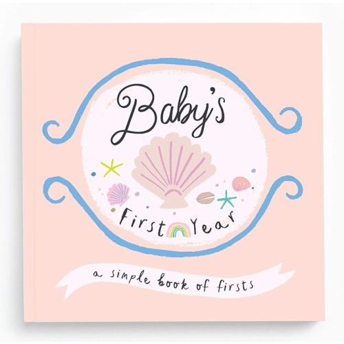 Lucy Darling Little Beach Babe Memory Book - First Year Journal Album to Capture Precious Moments - Milestone Keepsake for Boy Or Girl - Made in USA