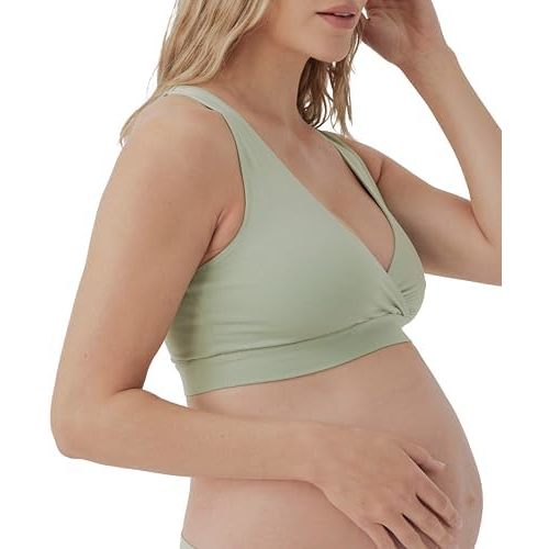 Pact Organic Cotton Maternity Nursing Bralette for Breastfeeding - Stretchy, Wireless
