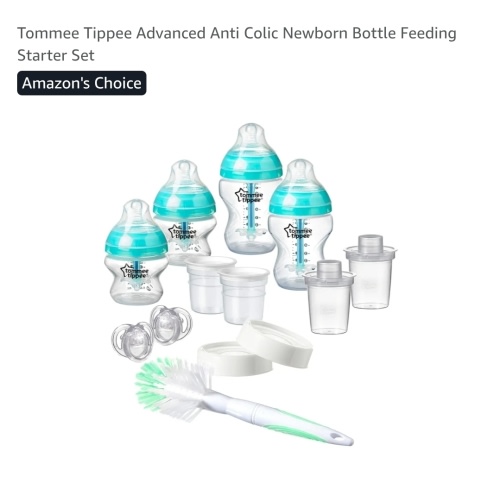 Amazon.com : Tommee Tippee Advanced Anti Colic Newborn Bottle Feeding Starter Set