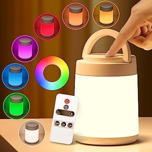 Night Light for Kids Night Light,10 Colors+8 Dimmable Baby Night Light, Remote+Timer+Touch Night Light for Baby Nursery Lamp, Portable+Rechargeable Night Light for Kids Toddler Night Light Lamp[Gifts]
