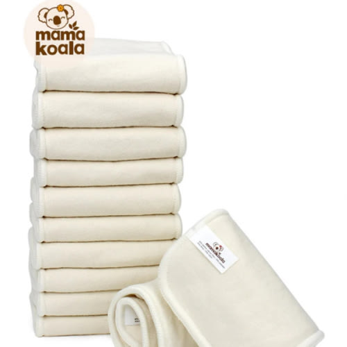 6-Layer Bamboo Hemp Cotton Cloth Diaper Insert - Night Time Solution