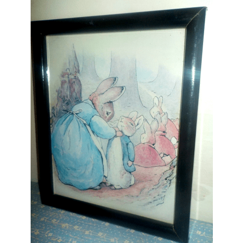 Vintage Peter Rabbit Framed Beatrix Potter Prints Frederick Warne Nursery Decor