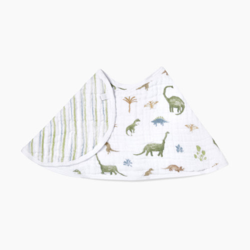 Essentials Cotton Muslin Burpy Bib - Dino Jungle