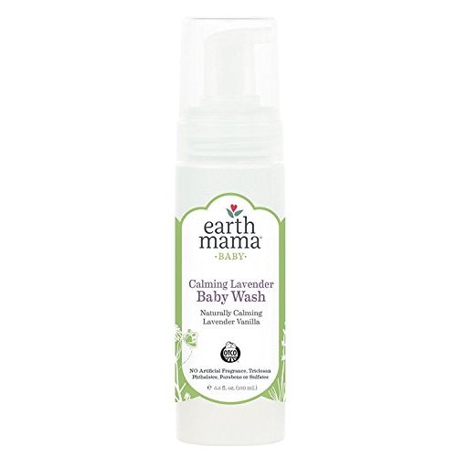 Earth Mama Calming Lavender Baby Wash Gentle Castile Soap for Sensitive Skin, 5.3-Fluid Ounce