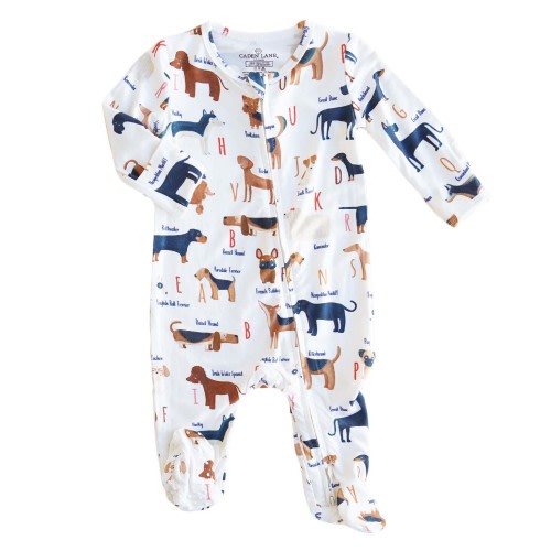 ABC Paw-ty Zipper Footie