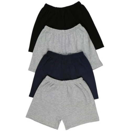 ToBeInStyle Boy's 4-Pack Relaxed Casual Ultra-Soft Cotton Shorts - Basic - 1 Year Old